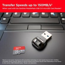 SanDisk 1.5TB Ultra microSDXC Card + SD Adapter - Full HD, Up to 150MB/s, A1 App Performance, UHS-I, Class 10, U1