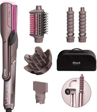 Shark FlexFusion Multi Hot Air Styler - Hair Dryer & Ceramic Straightener, 5 Styling Attachments, No Heat Damage, Scalp Shield, Storage Case - Cosmic Blush HD652SUK