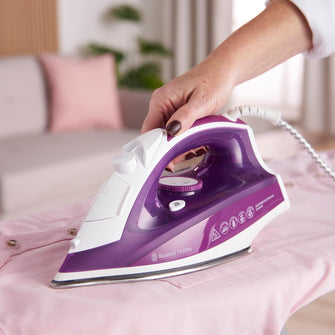 Russell Hobbs Supreme Steam Iron - 2400W, 110g Steam Shot, 300ml Tank, Stainless Steel Soleplate (Model 23060)