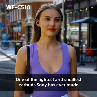 Sony WF-C510 Truly Wireless Earbuds – Lightweight Bluetooth In-Ear Headphones with Multipoint Connection, Ambient Sound, IPX4, Spotify Tap, Quick Charge, 22-Hour Battery, iOS & Android Compatible (Black)