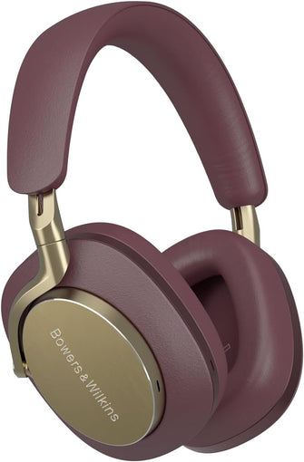 Bowers & Wilkins Px8 Flagship Noise Cancelling Wireless Over-Ear Headphones - Bluetooth 5.0, 30H High-Resolution Playback, Quick Charge, Built-In Microphone - Royal Burgundy