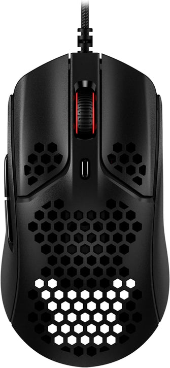 Buy HyperX,HyperX Pulsefire Haste – Gaming Mouse – Ultra-Lightweight, 59g, Honeycomb Shell, Hex Design, HyperFlex Cable, Up to 16000 DPI, 6 Programmable Buttons, Black - Gadcet UK | UK | London | Scotland | Wales| Near Me | Cheap | Pay In 3 | Keyboard & Mouse