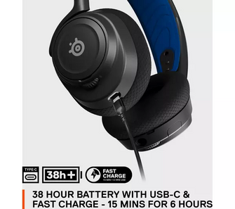 SteelSeries Arctis Nova 7P PS, PC, Switch Gaming Headset [Black & Blue] - 7