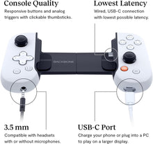 BACKBONE One Mobile Gaming Controller for Android (USB-C) - PlayStation Edition - Turn Your Phone into a Gaming Console - White - 3