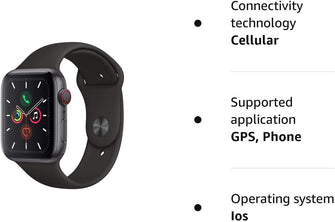 Apple Watch Series 5 (GPS + Cellular, 44mm) - Space Grey Aluminium Case - 6