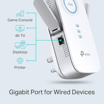 TP-Link AC2600 Dual Band Mesh Wi-Fi Range Extender, Wi-Fi Booster/Hotspot with 1 Gigabit Port, Dual-Core CPU, Built-In Access Point Mode - 7