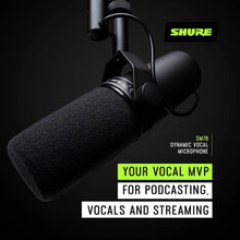 Shure SM7B Vocal Dynamic Microphone Broadcast, Podcast & Recording, XLR Studio Mic Music & Speech,  Detachable Windscreen - Black - 4