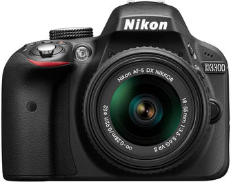 Nikon D3300 Digital SLR Camera with 18-55mm VR II Lens Kit (24.2 MP, 3 inch LCD) - Black - 1