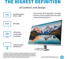 HP M32f Full HD 31.5" VA LCD Monitor - Black & Silver - 2