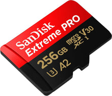 SanDisk 256GB Extreme PRO microSDXC card + SD adapter + RescuePro Deluxe, up to 200 MB/s, UHS-I Class 10 U3 V30 - 2