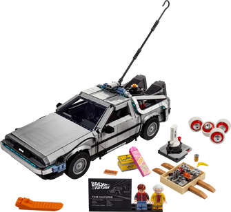 LEGO Icons 10300 Back to the Future Time Machine DeLorean Car Set - 3