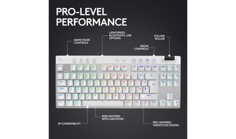 Logitech PRO X TKL Wireless Gaming Keyboard - White - 4