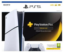 Sony PlayStation 5 (PS5) Disc Console Slim with 24-Month PS Plus Premium Subscription