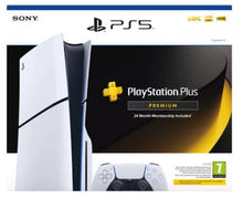 Sony PlayStation 5 (PS5) Disc Console (Model Group – Slim) With PS Plus Premium 24 Month Subscription - 1