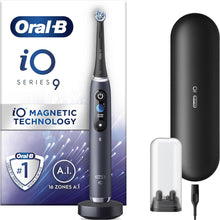 Oral-B iO9 Electric Toothbrushes For Adults, App Connected Handle, 1 Toothbrush Head & Charging Travel Case, 2 Pin UK Plug, Black - 1