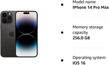 Apple iPhone 14 Pro Max 5G, 256GB, Space Black - Unlocked - 4