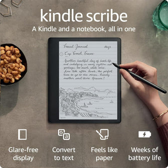 Kindle Scribe (16 GB), the first Kindle and digital notebook, all in one, with a 10.2" 300 ppi Paperwhite display, includes Premium Pen - 1