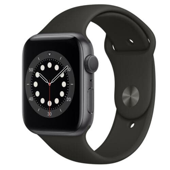 Apple Watch Series 6 Cellular - Space Grey Aluminium With Black Sports Band, 44 Mm - 2