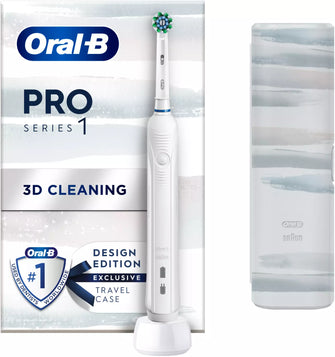 Oral-B Pro Series 1 680 Electric Toothbrush + Travel Case - White - 1