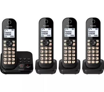 PANASONIC KX-TGC464 Cordless Phone - Quad Handsets, Black - 2