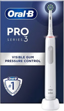 Oral-B Pro 3 Electric Toothbrushes For Adults, Gifts For Women / Men, 1 Cross Action Toothbrush Head, 3 Modes, Oral B Electric Toothbrush With Pressure Sensor, 2 Pin UK Plug, 3000, White - 1