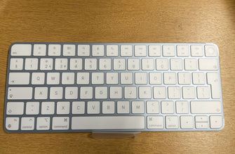 Apple Magic Keyboard with Touch ID: Bluetooth, rechargeable. Works with Mac computers silicon; British English, white keys with varities of Colours - 6