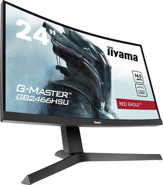 iiyama G-Master Curved 23.6 Inch Full HD,HDMI/DisplayPort, Built-in Speakers, Adjustable Stand-GB2466HSU-B1   - 8