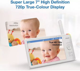 VTECH RM7787HD 7" Full HD Over-The-Cot Wi-Fi Baby Monitor – White