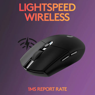 Logitech G305 LIGHTSPEED Wireless Gaming Mouse, HERO 12K Sensor, 12,000 DPI, Lightweight, 6 Programmable Buttons, 250h Battery Life, On-Board Memory, PC/Mac - Black - 7