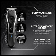 WAHL Aqua Blade 10 in 1 Multigroomer, Beard and Body Trimmers Men, Stubble Trimming, Body Shaving, Faceand Body Groomin,Male Set  - Black - 2