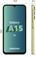 Samsung Galaxy A15 5G, 128GB, 4GB RAM, Yellow, Unlocked, International Model - 2