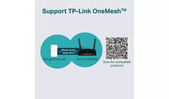 TP-Link AC1200 Wireless Dual-Band Wi-Fi 4G Router - 4