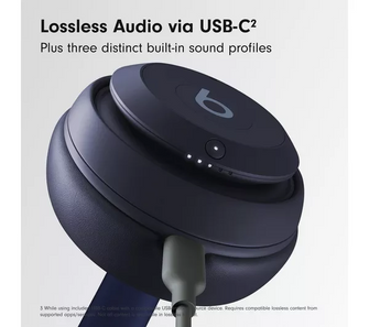 BEATS Studio Pro Wireless Bluetooth Noise-Cancelling Headphones - Navy - 6