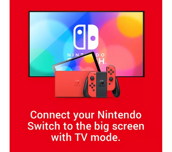 Nintendo Switch OLED Model Console - Mario Red Edition [Legendary Fishing Dowload Code Free]  - 6