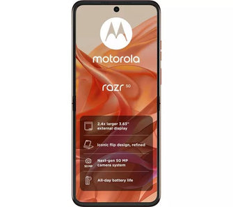 MOTOROLA Razr 50, 256 GB Spritz Orange - Unlocked - 1