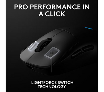 LOGITECH PRO 2 Lightspeed RGB Wireless Optical Gaming Mouse - Black - 6