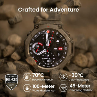 Amazfit T-Rex 3 Outdoor Smartwatch 48mm AMOLED Display, Offline Maps & Navigation, 6 Satellite Systems Dual Band GPS, 27 Days Battery Life, NFC Payment, 170 Sports Mode, 45m Freediving for Adventure  - 6