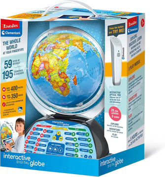 Clementoni Digital Interactive Globe Light-Up World Globe with Talking Pen & App (Ages 7+) - 1