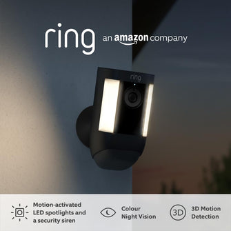 Ring Spotlight Cam Pro Battery Advanced Outdoor Security Camera with 1080p HDR Video - 1