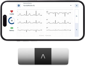 KardiaMobile 6-Lead Personal ECG Heart Rate Monitor Advanced Heart Health Monitoring Anywhere - 1