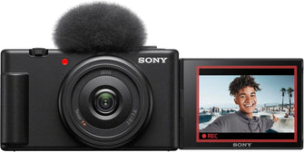 Sony Vlog camera ZV-1F | Digital Camera (Vari-angle Screen, 4K Video, slow motion, Vlog features) - Black - 1