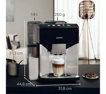 SIEMENS TQ513GB1 EQ500 Bean to Cup Fully Automatic Coffee Machine - Black & Stainless Steel - 2