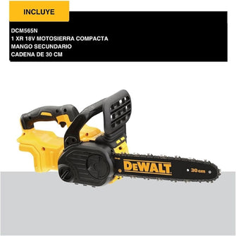 DEWALT DCM565N-XJ Electric Chainsaw 18V XR, 7.68 m/s Chain Speed, 30CM Bar & Chain - 5