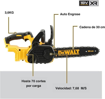 DEWALT DCM565N-XJ Electric Chainsaw 18V XR, 7.68 m/s Chain Speed, 30CM Bar & Chain - 6