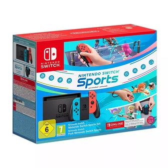 NINTENDO Switch Neon Red & Blue Sports & Nintendo Switch Online 12 Month Membership - 1