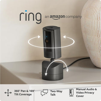 Ring Pan-Tilt Indoor Camera Plug-In Pet and Home Security Camera 360° Coverage, HD Video, and Two-Way Talk - 1