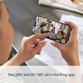 Ring Pan-Tilt Indoor Camera Plug-In Pet and Home Security Camera 360° Coverage, HD Video, and Two-Way Talk - 3