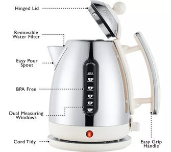 Dualit Mini Kettle Canvas White 1 Litre - 72203 - 5