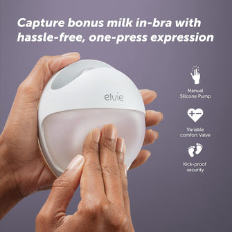 Elvie Curve Manual Wearable Breast Pump Natural Suction Hands-Free and Portable - 2