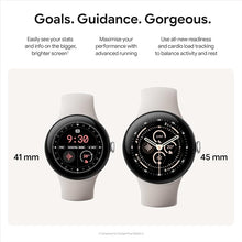 Google Pixel Watch 3 (45 mm) – Android smartwatch with heart rate tracking, advanced running from Fitbit, fitness insights, 24-hour battery – Matte Hazel Aluminium Case – Hazel Active band – Wi-Fi - 2